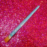 Set of Four Large Flat Shader Glitter Paint Brushes