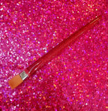 Set of Four Large Flat Shader Glitter Paint Brushes