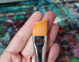 Neon Pink Leopard 3/4 Angle - Collector Art Piece Paint Brush