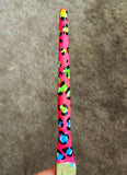 neon pink leopard paint brush artist painters