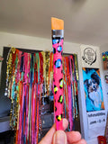 Neon Pink Leopard 3/4 Angle - Collector Art Piece Paint Brush