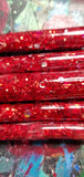 Set of Four Large Flat Shader Glitter Paint Brushes