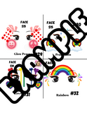Sunflower, Rainbow, Pride, Peace Face paint Menu Canva Templates 8 Designs