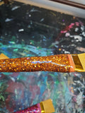 Set of Four Large Flat Shader Glitter Paint Brushes