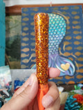 Set of Four Large Flat Shader Glitter Paint Brushes