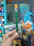 Set of Four Large Flat Shader Glitter Paint Brushes
