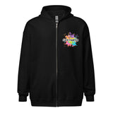 Face Painter front and back Unisex heavy blend zip hoodie