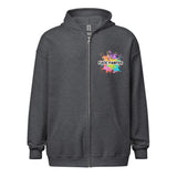 Face Painter front and back Unisex heavy blend zip hoodie