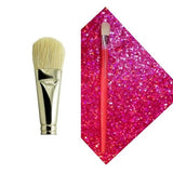 Half Inch Super Soft Fluffy White Hair Mop Brush