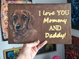 Pet Involved Wedding Decor - Table Setting Pet Portrait - Wedding Quote
