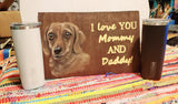 Pet Involved Wedding Decor - Table Setting Pet Portrait - Wedding Quote