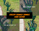 Zombie Hands Sidewalk/ Garden Leaner - Set of 5