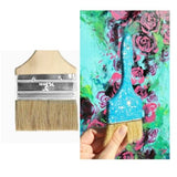 3-in Flat Chip Brush Natural Bristle Paint Brush