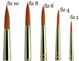 Set of Five Round/Liner Glitter Paint Brushes - Then select glitter color