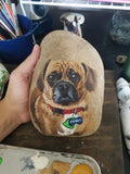 Pet Portrait on Rock.