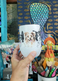 Pet Portrait Wine Glass or Beer Mug  - Wedding Gift - House Warming - Toasting Glass - Pint
