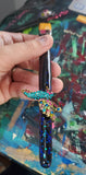 Hummingbird 3/4" Flat Brush - Collector Art Piece Paint Brush