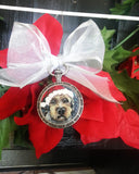 Hand Painted Pet Portrait Round Key Chain