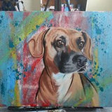 Above The Mantle Pet Portrait 30x40