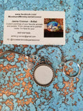 Hand Painted Pet Portrait Round Key Chain