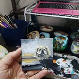 Office Desk Pet Portrait Easel - Custom Dog Lover Gift - Art for work