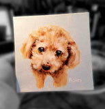 Pet Portrait Gift for Neighbor 6x6