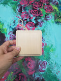 Live Edge Wood Disc or Wood Square Hand Painted Pet Portrait Christmas Ornament With Cord