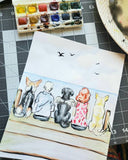 Watercolor House Painting - Real Estate Closing Gift, Homeowner Gift