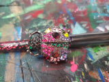 LadyBug 1/2" Angle Brush - Collector Art Piece Paint Brush