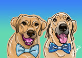 Digital Pet Portrait Painting
