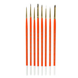 Grey Synthetic Miniature Brush Set 8 pcs - Then select glitter color