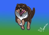Digital Pet Portrait Painting