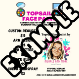 Menu Board Full Branded Face paint Canva Templates with free BONUS "Today's Special" File
