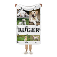 Pet Portrait Sherpa blanket