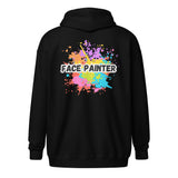 Face Painter front and back Unisex heavy blend zip hoodie