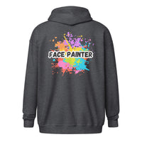 Face Painter front and back Unisex heavy blend zip hoodie