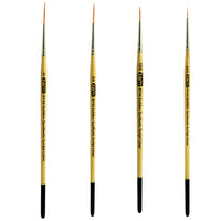 Set of Four Long Liner Glitter Paint Brushes - Then select glitter color