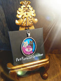 Resin Oval Keychain Pet Portrait