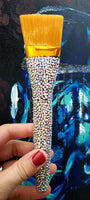 Crystal Clear Glass (Silver backed) Rhinestone Paint Brush